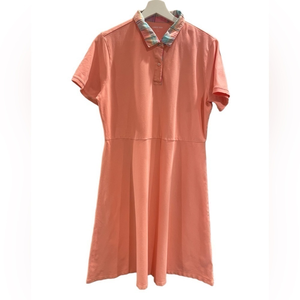 Land’s End Polo Short Sleeve Shirt Dress - Size Large Tall